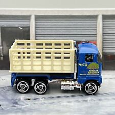 Hot Wheels Ford Stake Bed Truck Citrus Groves Blue 1997 1:64 Diecast [29j]