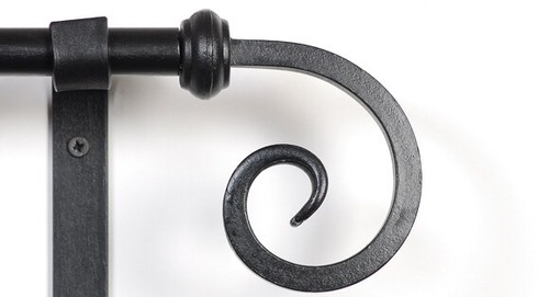 Wrought iron curtain poles - curtain,