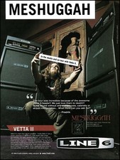 Meshuggah Marten Hagstrom 2005 Line 6 Vetta II guitar amp advertisement ad print