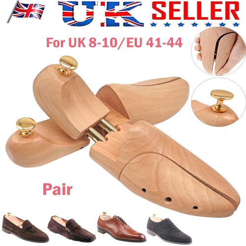 Pair cedar wood men shoe - pair,