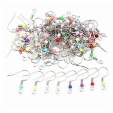 Colourful Ball End Earring