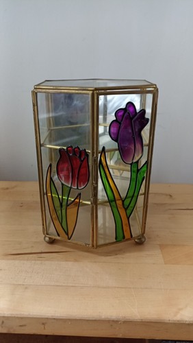 Vintage hexagonal glass - hexagonal, &