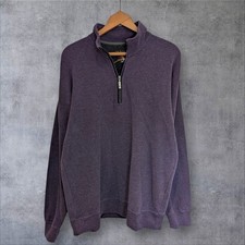 Mens ORVIS Purple Quarter Zip