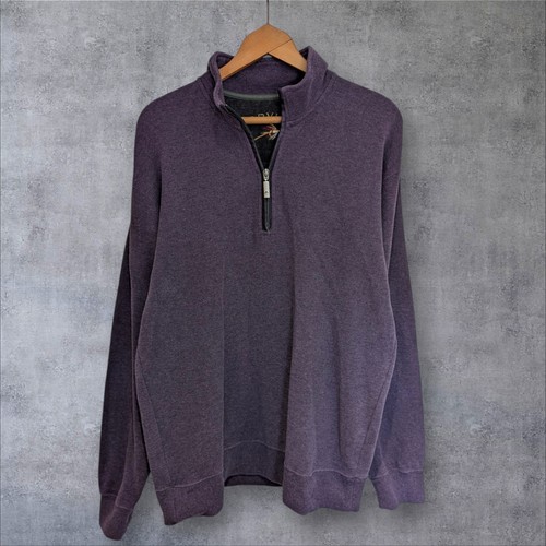 Mens orvis purple quarter zip - purple,