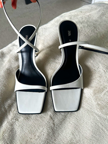 Zara white black - white/black, strappy
