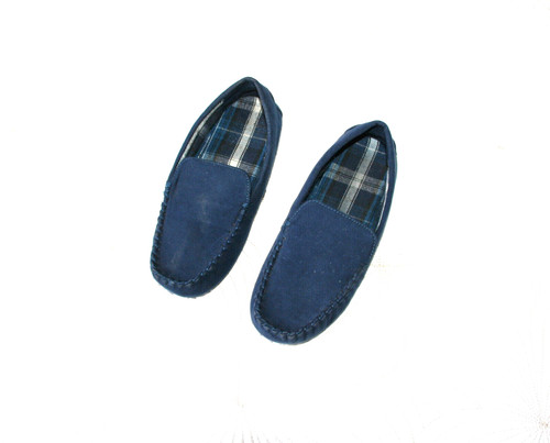 Next boys navy faux - navy, suede