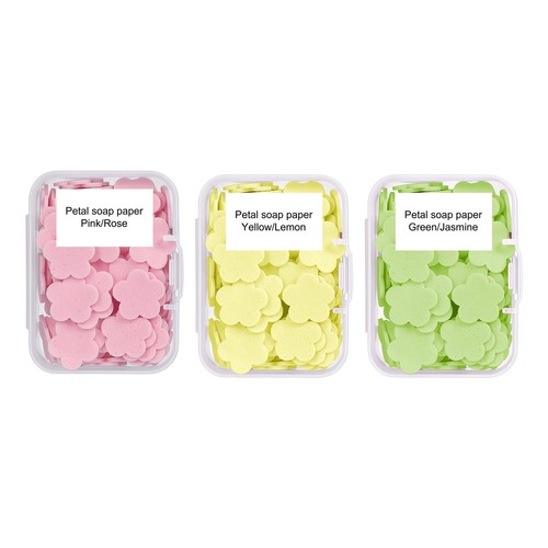 Portable petal hand soap - hand,