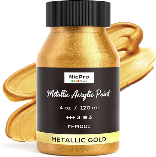 Metallic gold acrylic - metallic, paint