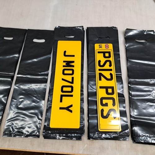 Number plate carrier - plate, bags