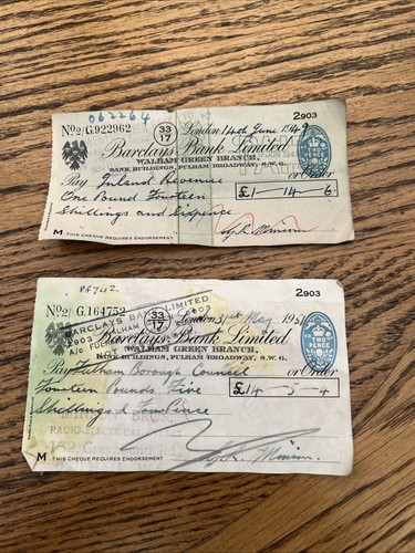 Vintage barclays bank - 2x,