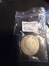 1875 Silver Half Crown ,1910