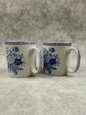 Two Matching Mugs Spode Blue