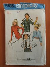 Simplicity 5105 Sewing pattern girl child Body suit leotard short blouses shirts