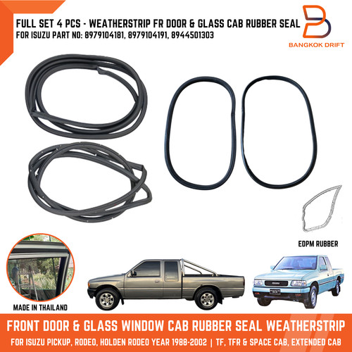 Door cab glass weatherstrip - fr,