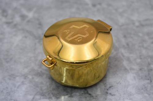 Antique pyx host box - pyx,,