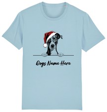 ITALIAN GREYHOUND Personalised Christmas Dog T-Shirt Mens Womens Kids Dogs Name