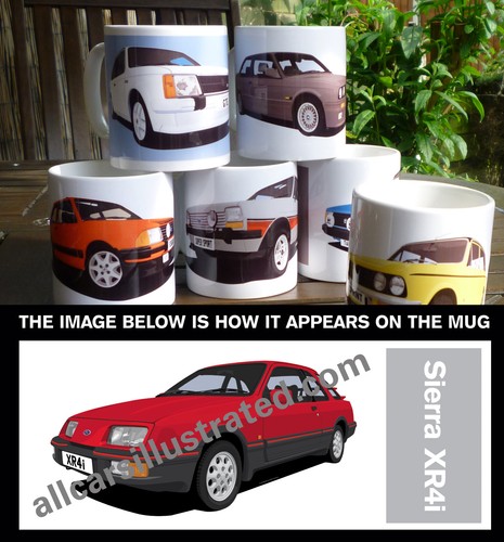 Sierra xr4i car art mug - xr4i,