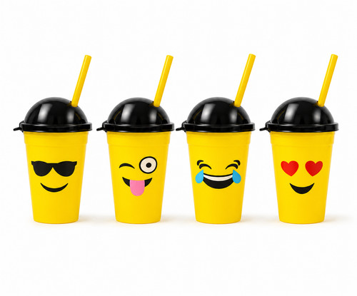 Smiley drinking cup with - 4x,