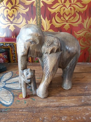 Vintage hand carved - carved, wooden
