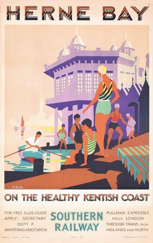 Vintage southern railway herne - railway,