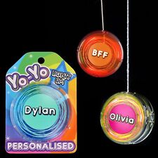 Personalised Yoyo Light Up LED Name Professional Ball Bearing Yo-Yo Kids Toy