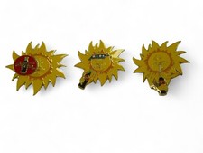 Coca Cola Sunburst Pin Badges