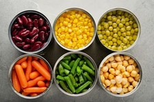 Tinned goods box - tinned,