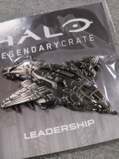 Halo Pelican Ship Silver Pin Leadership Legendary Loot Crate New in Package