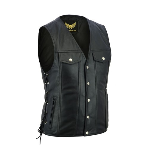 Men denim style black bikers - style,