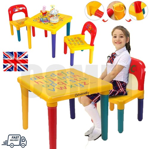 Kids table and chair - table,
