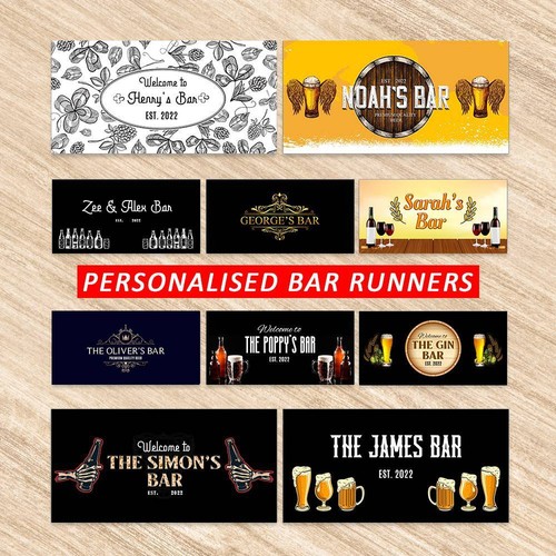 Personalised bar runner any - personalised,