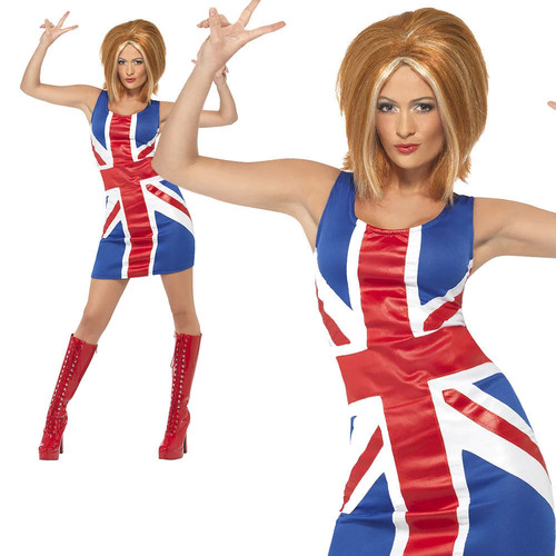 Ginger spice girls costume 90s - girls,