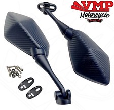 New Mirror Left Right Pair Mirrors Carbon Texture for WK 125 RR Sports Bike