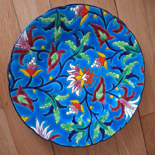 Beautiful longwy enamel dish - beautiful,