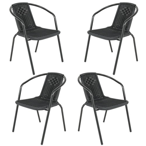 Set wicker garden chairs - of,