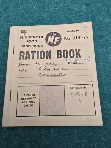 Ration books 1953 1954 - 3,