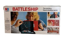 Vintage Battleship Game by MB (1983) 2 Player age 8 to Adult Navel Strategy Game