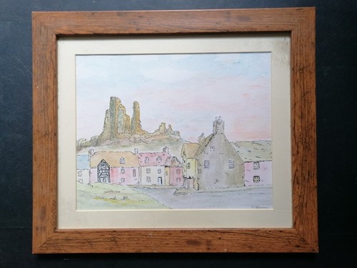 Vintage landscape watercolour - landscape,