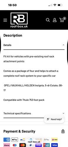 Thule 4012 fitting - thule,