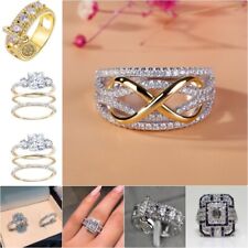 Cubic Zirconia   Rings Elegant Jewelry Size 5-12 Women Wedding Ring