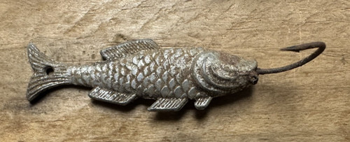 1870 french metal fishing - metal,