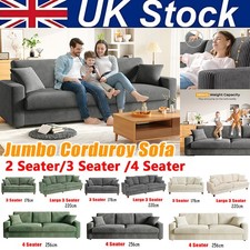 3/4 Seater Corduroy Sofa Bed