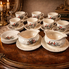 Crown Ducal Fox Hunting Tea