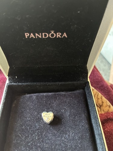 Pandora gold metal heart - heart, bead