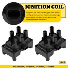 2x Ignition Coil Pack For Ford Focus C-Mas Fiesta V MK5 Fusion 1.4L 1.6L Petrol