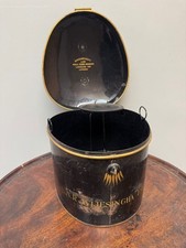 Vintage Barrister/Judges Wig Box (no wig) Ebonised Tolware