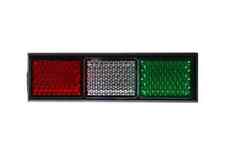 ITALIAN FLAG REFLECTOR STICK ON DUCATI APRILIA PIAGGIO BENELLI GUZZI VESPA MV