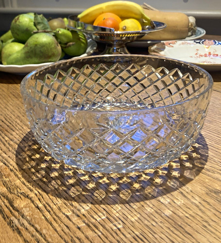 Vintage large crystal trifle - vintage,
