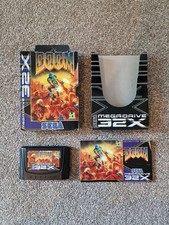 Sega 32x Doom Video Game Cartridge Boxed Complete With Instructions Nice Grade