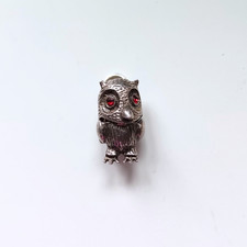 Vintage Articulated Silver Owl